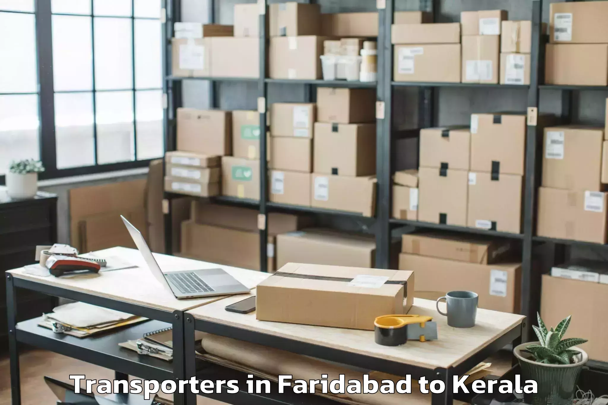 Get Faridabad to Kerala University Of Health Sc Transporters